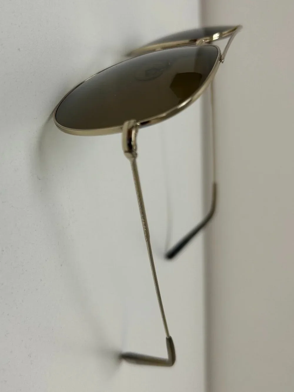 Oliver Peoples Aviator Sunglasses, Bronze and Gold